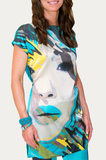 Fidji - cocktail - dress - robe - designer - silk - soie - Wallo